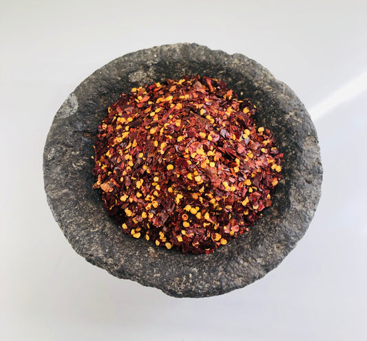 Chimayo Crushed Chile Peppers (caribe) Red-Hot 8oz