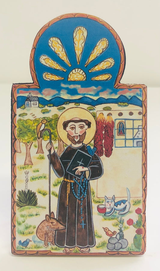 Retablo-Saint Francis of Assisi (replica)
