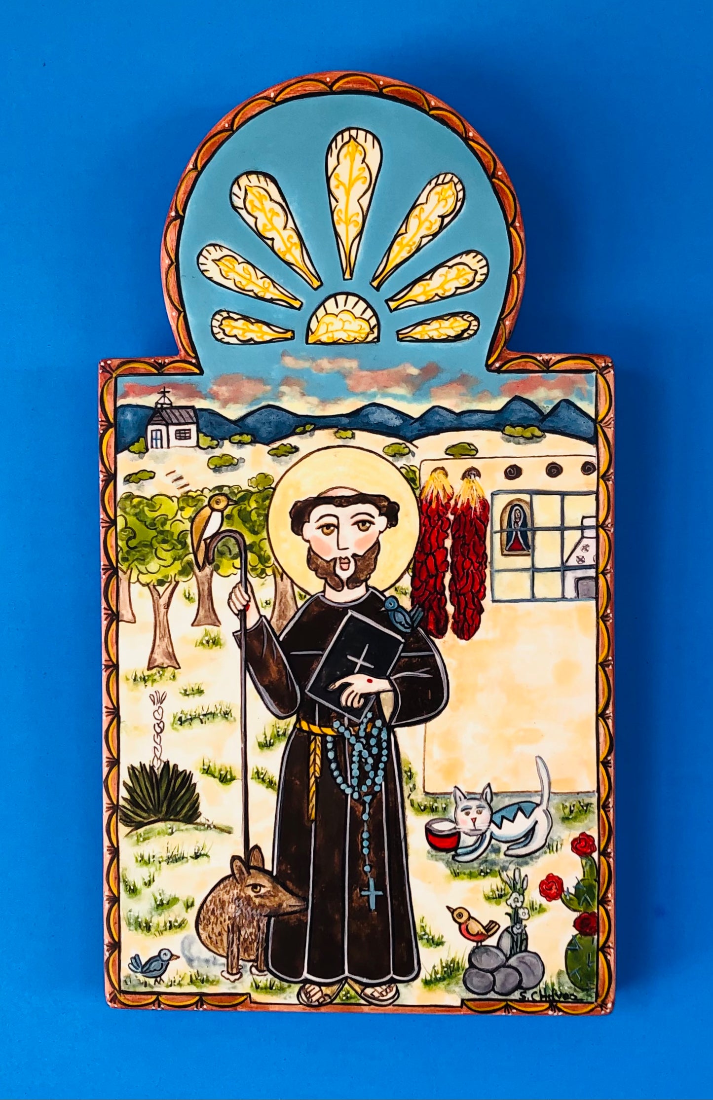 Retablo-Saint Francis of Assisi (original) 001