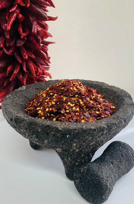 Chimayo Crushed Chile Peppers (caribe) Red-Medium