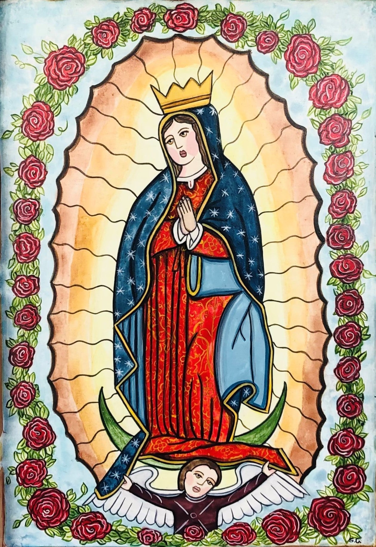 Retablo-Our Lady of Guadalupe (original) 001